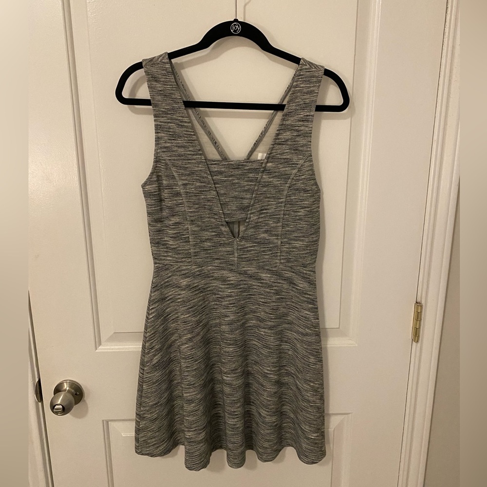 Olive + Oak Heather Grey Skater Dress